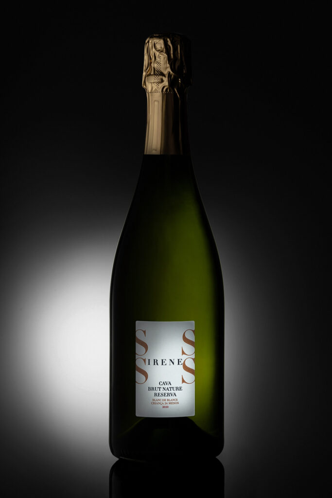 Fotografía de producto de botellas de cava para publicidad en tiendas online