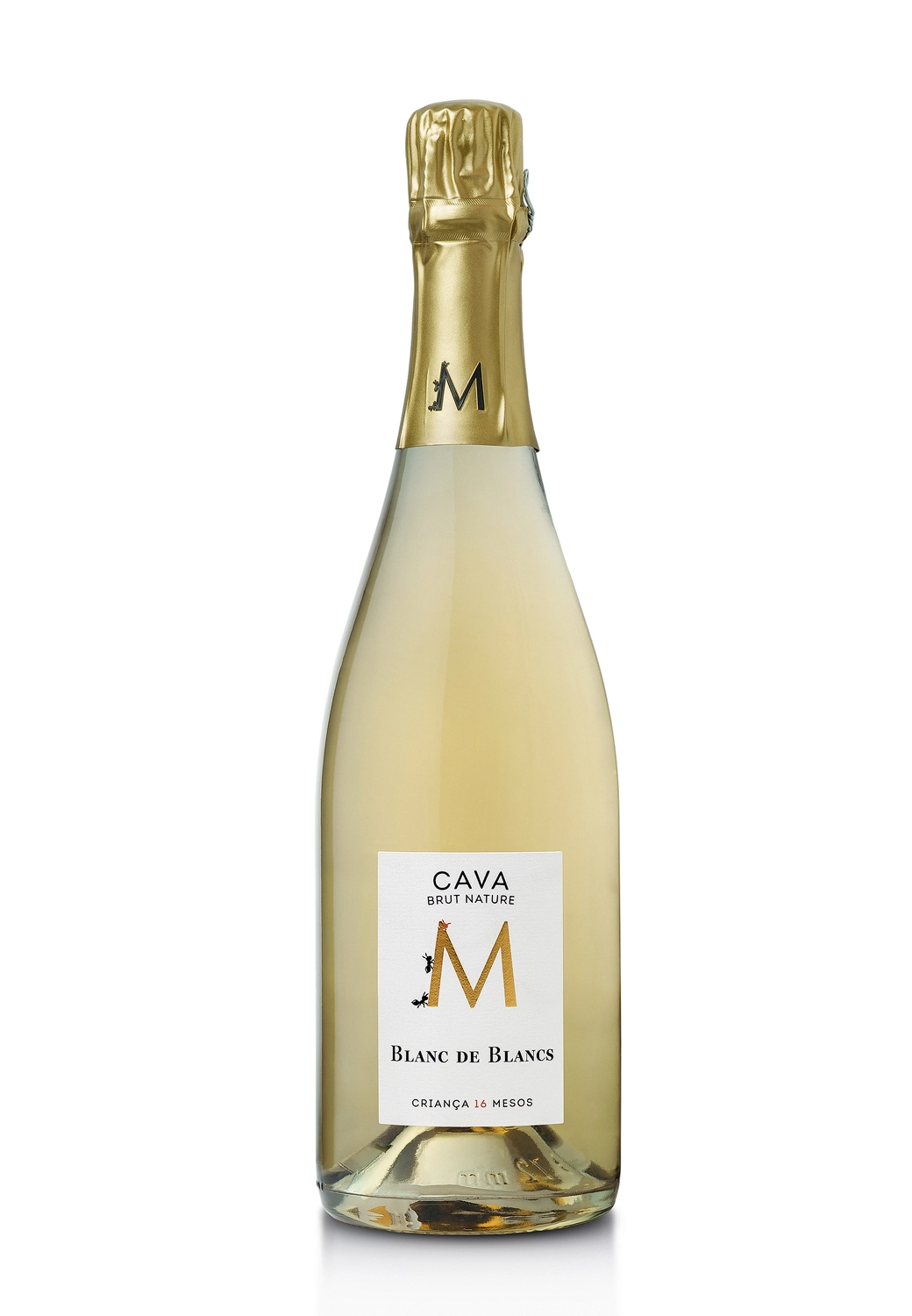 Servicio de fotografía de producto packshot  botellas de cava fondo blanco 